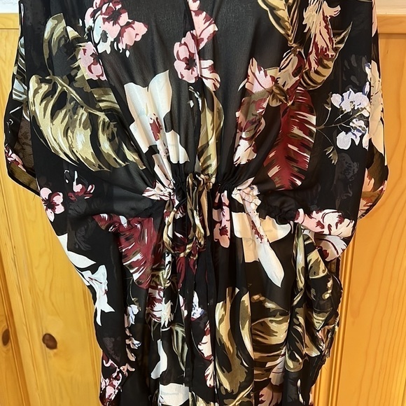 Walter Baker Floral Tillman Caftan Sz-OSFM - Picture 3 of 11